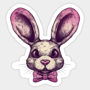 Bow tie bunny Sticker